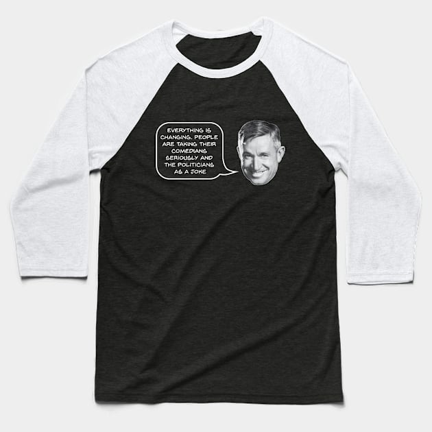 Will Rogers on Politicians Baseball T-Shirt by jph